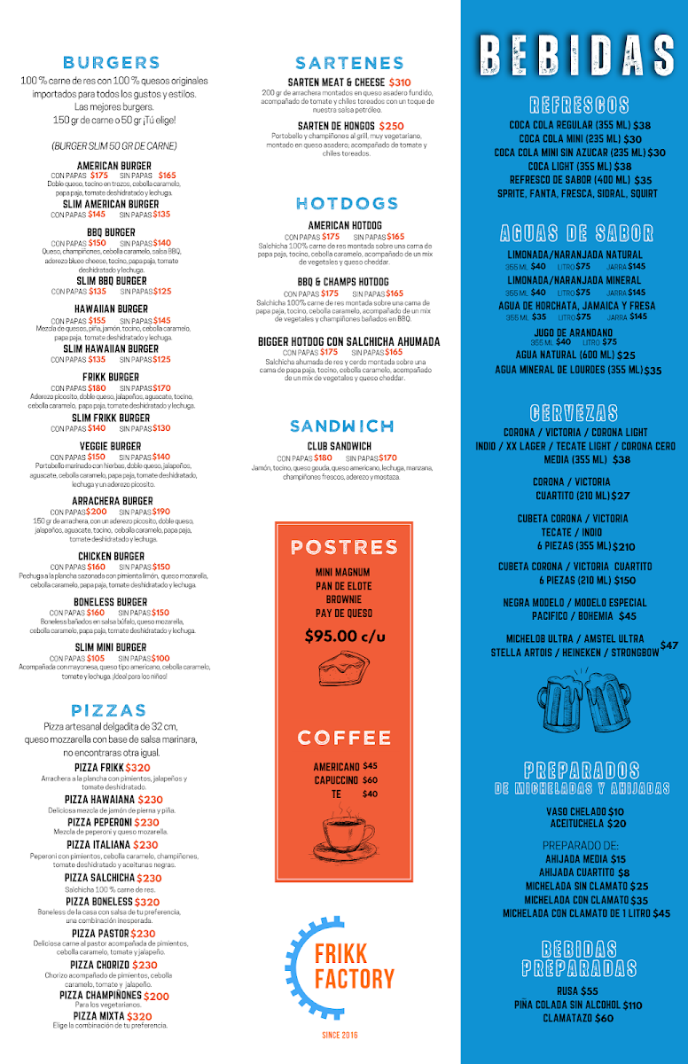 Frikk Factory Menu - Image 3